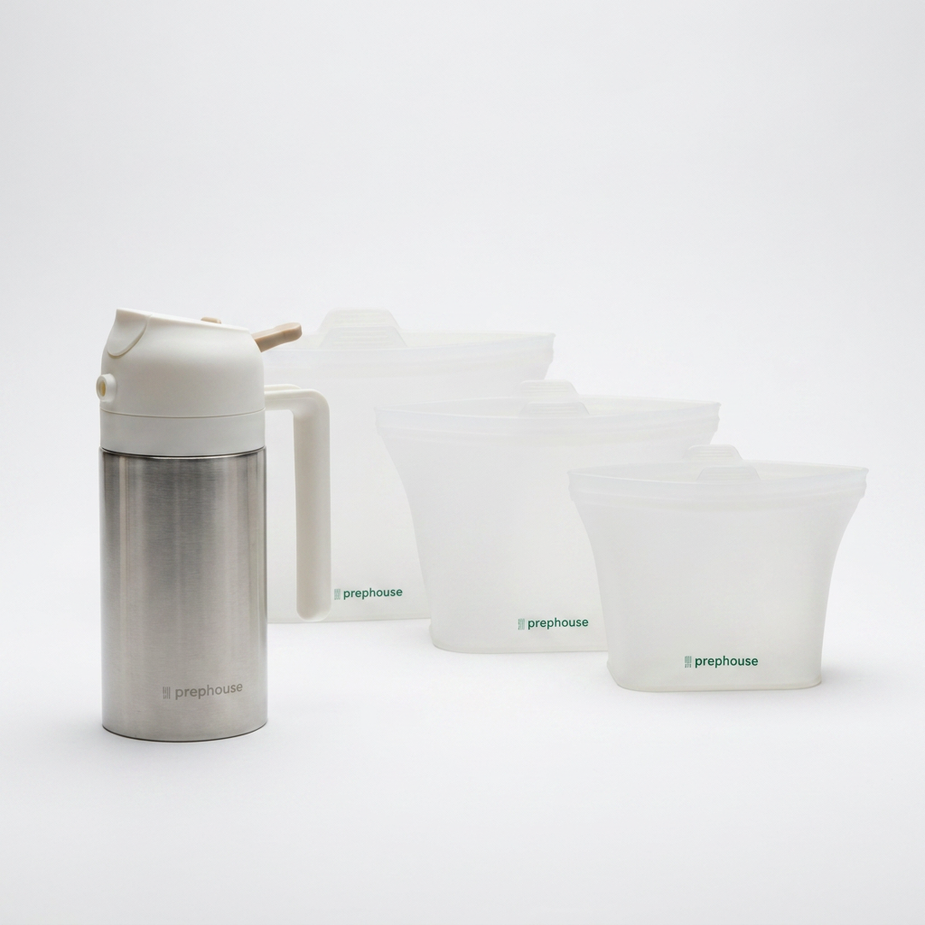 The Prep Duo — PrepHouse Oil Mister with Silicone Prep Bags set of 3